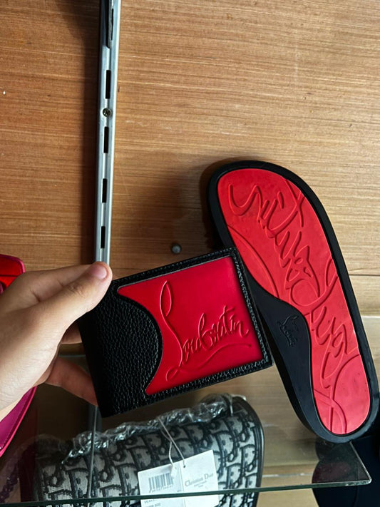 Pack Louboutin: Claquette + Porte feuille