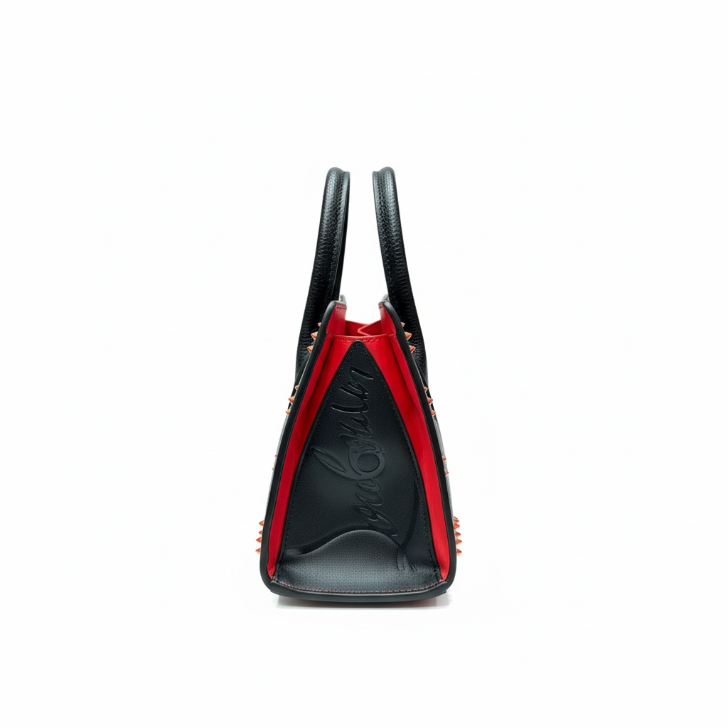 Black louboutin bag size L