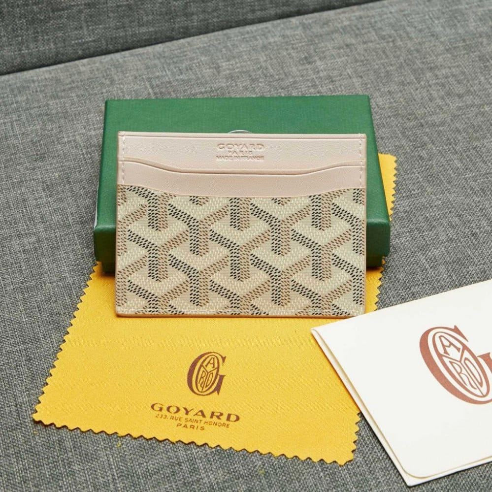 Pack 2 porte carte goyard + bracelet van cleef blanc gratuite ✅