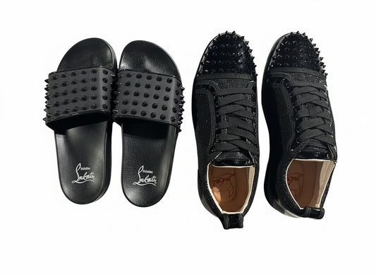 Pack louboutin claquette + espadrille soirée