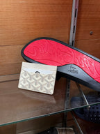 Pck claquette Louboutin + Porte carte goyard
