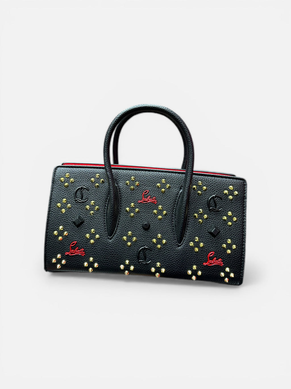 Black louboutin bag size L