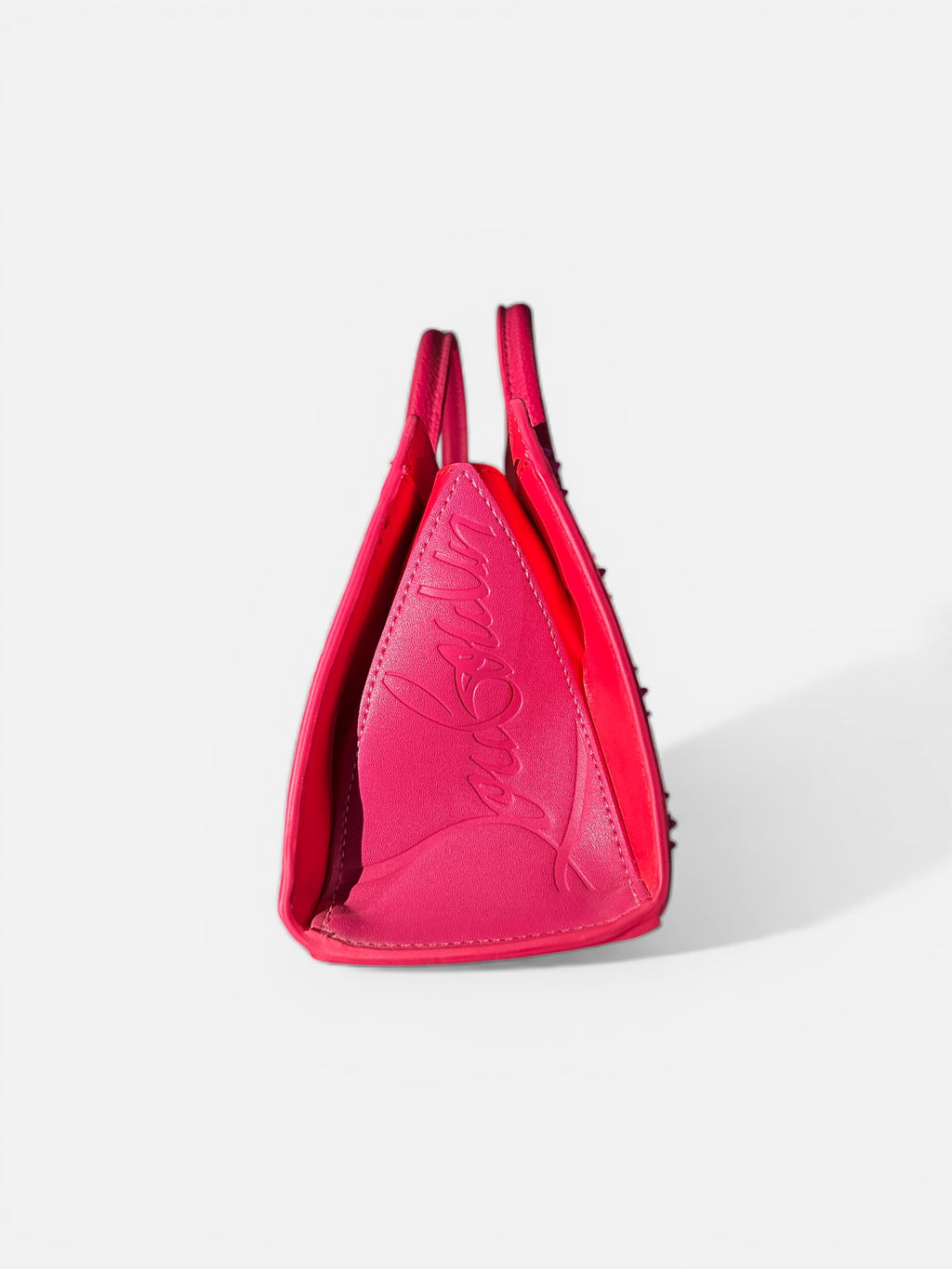 Pink louboutin bag size L