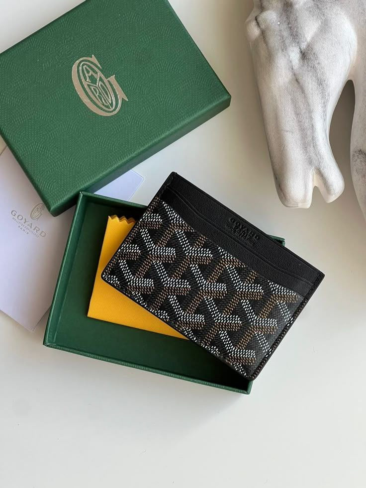 Pack 2 porte carte goyard + bracelet van cleef blanc gratuite ✅