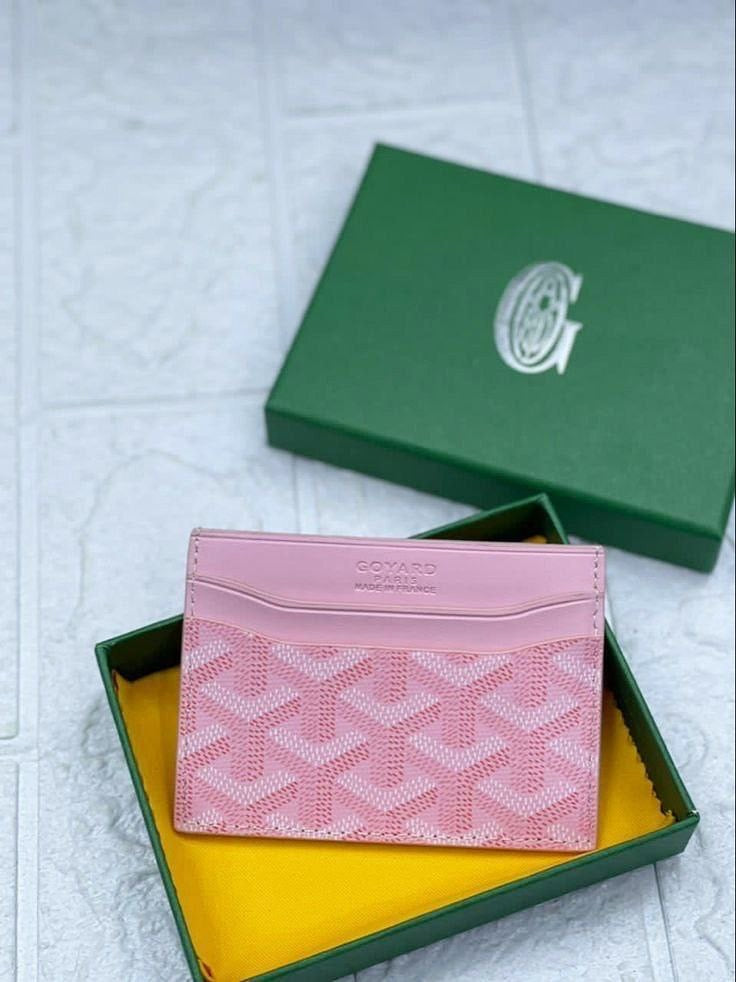 Pack 2 porte carte goyard + bracelet van cleef blanc gratuite ✅