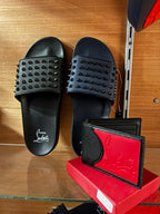 Pack 2 claquette louboutin + porte feuille gratuite