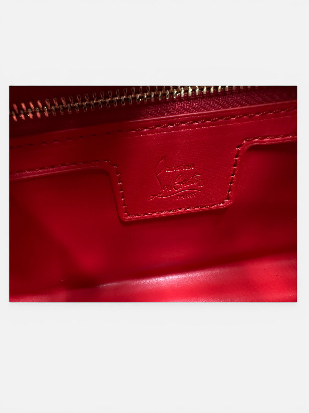 Black louboutin bag size L