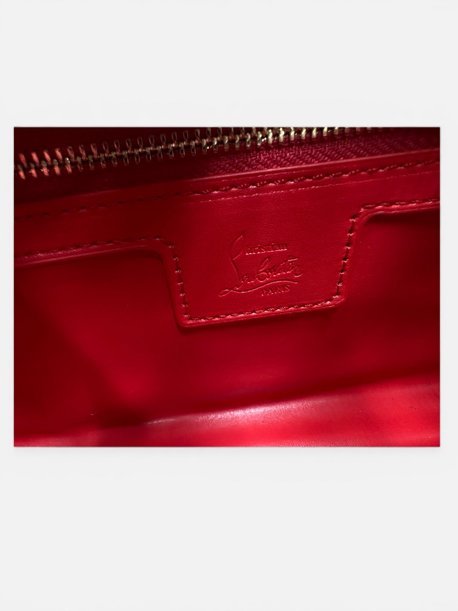 Black louboutin bag size L